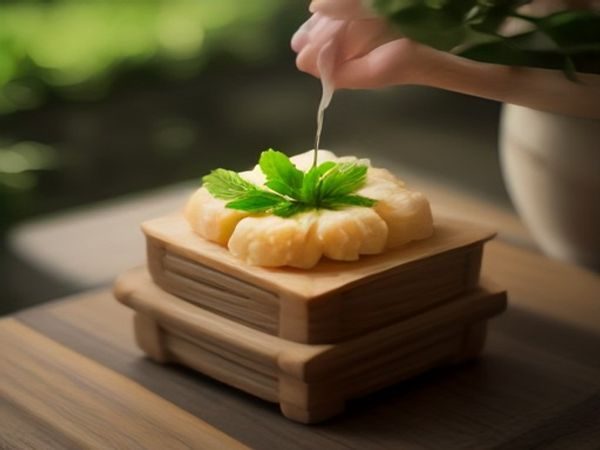 踩蘑菇编辑团队在明亮整洁的开放式办公区内专注工作，背景是大片绿植墙，桌面上整齐摆放着内容分类便签和笔记本，展现出团队认真负责的工作态度